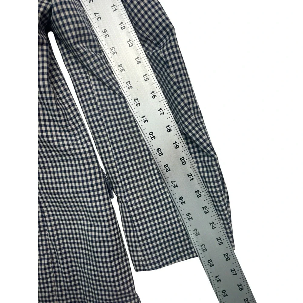 Robert Graham 44R Blue White Wool Cotton Blazer Jacket Unstructured Sport Coat